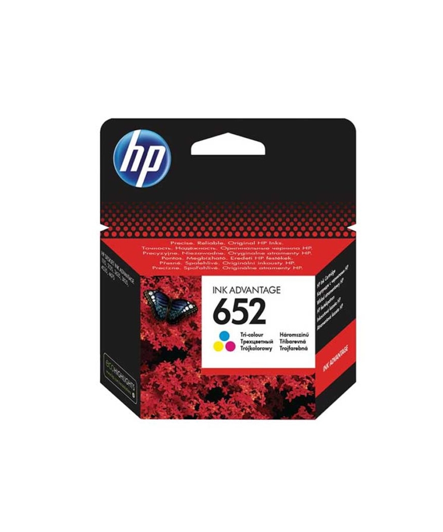 HP 652 CARTOUCHE D'ENCRE COULEUR AUTHENTIQUE