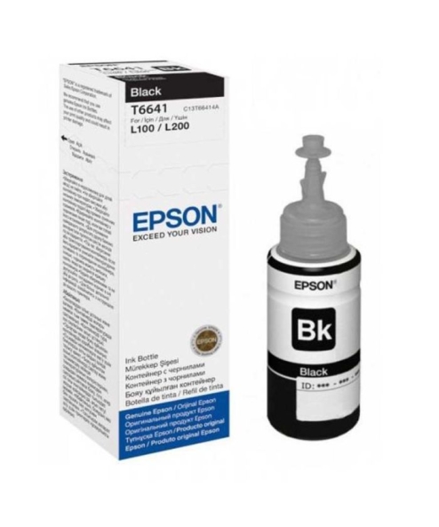 BOUTEILLE D'ENCRE ORIGINAL EPSON T6641 - NOIR