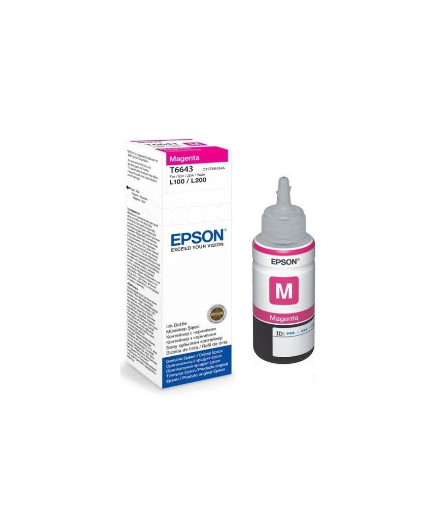 BOUTEILLE D'ENCRE ORIGINAL EPSON T6643 - MAGENTA