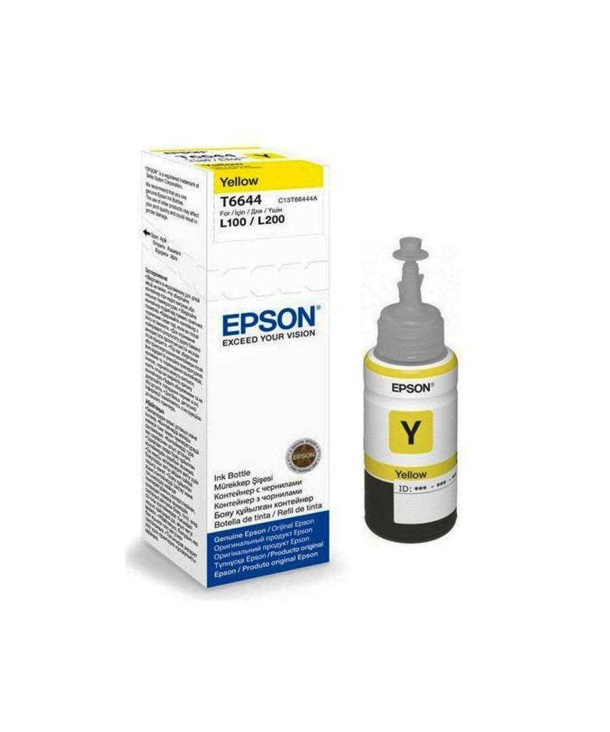 BOUTEILLE D'ENCRE ORIGINAL EPSON T6643 - YELLOW