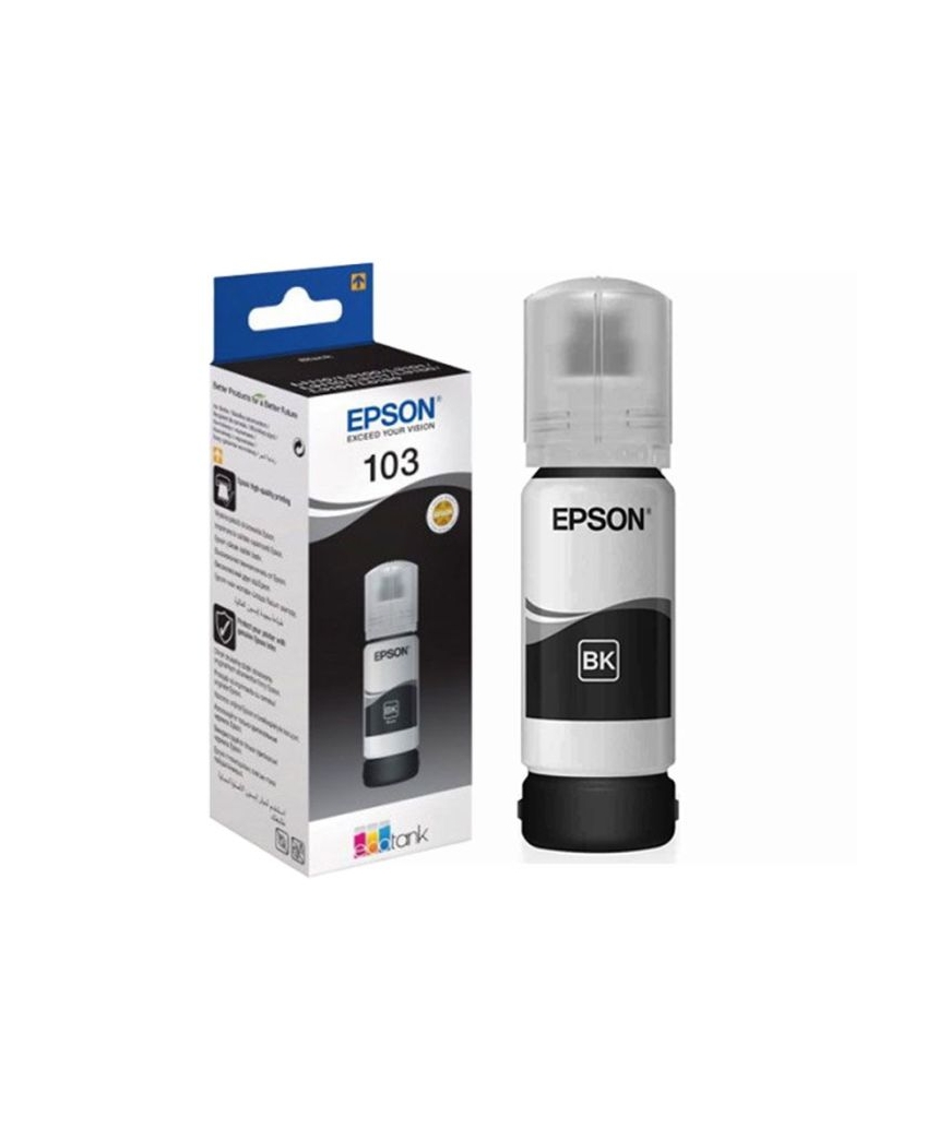 BOUTEILLE D'ENCRE ORIGINAL EPSON ECOTANK 103 - NOIR