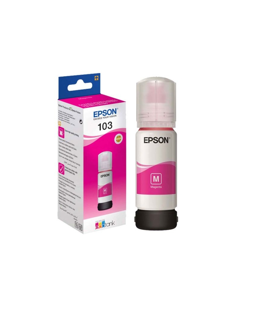 BOUTEILLE D'ENCRE ORIGINAL EPSON ECOTANK 103 - MAGENTA