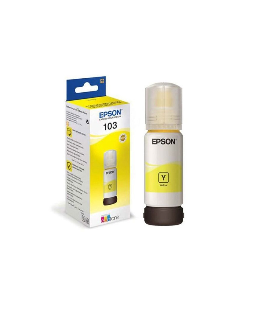 BOUTEILLE D'ENCRE ORIGINAL EPSON ECOTANK 103 - YELLOW