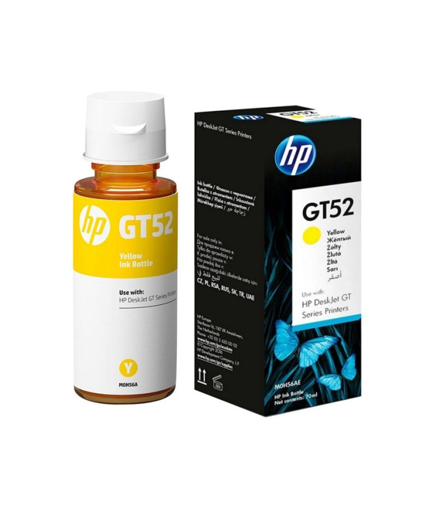 BOUTEILLE D'ENCRE ORIGINAL HP GT52 - YELLOW