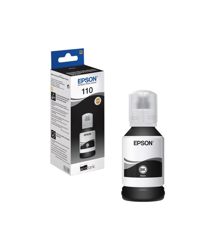 BOUTEILLE D'ENCRE ORIGINAL EPSON ECOTANK 110 - NOIR