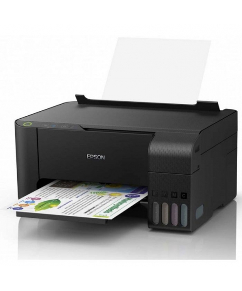 IMPRIMANTE À RÉSERVOIR INTÉGRÉ EPSON ECOTANK L3210 3EN1 COULEUR - NOIR