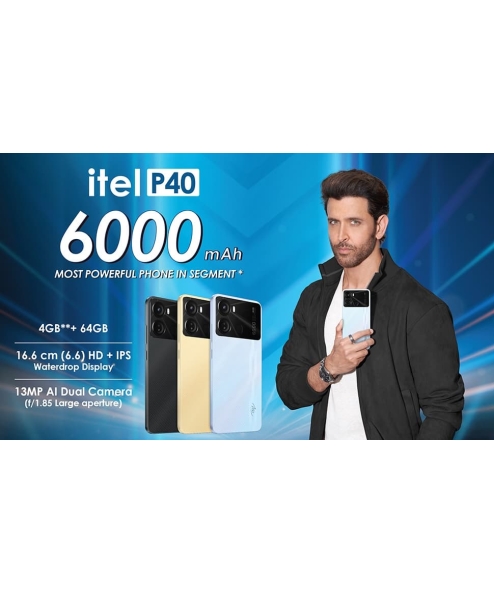 SMARTPHONE ITEL P40 4GO 64GO - BLEU