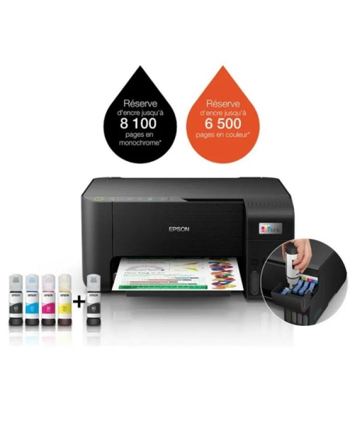 IMPRIMANTE À RÉSERVOIR INTÉGRÉ EPSON ECOTANK L3250 3EN1 COULEUR WIFI