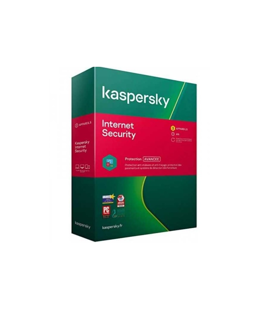 KASPERSKY INTERNET SECURITY - 1 AN / 3 POSTES