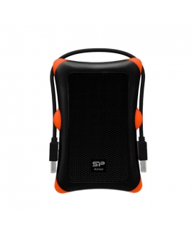 DISQUE DUR EXTERNE ANTICHOC SILICON POWER A30 1TO USB 3.2 - NOIR&ORANGE