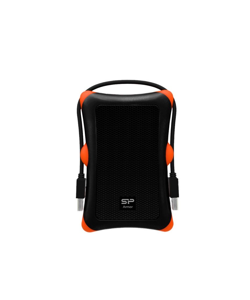 DISQUE DUR EXTERNE ANTICHOC SILICON POWER A30 1TO USB 3.2 - NOIR&ORANGE