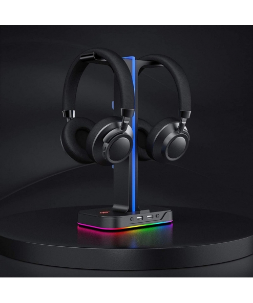 SUPPORT POUR CASQUE HAVIT TH650 RGB - NOIR