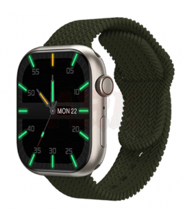 MONTRE CONNECTéE HK9 PRO MAX NOIR AVEC CEINTURE VERT