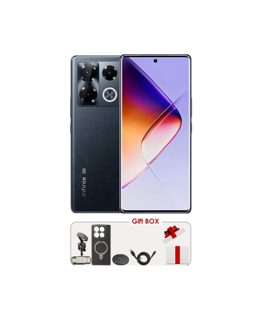 SMARTPHONE INFINIX NOTE 40 PRO+ 5G 12GO 256GO NOIR + GIFT BOX