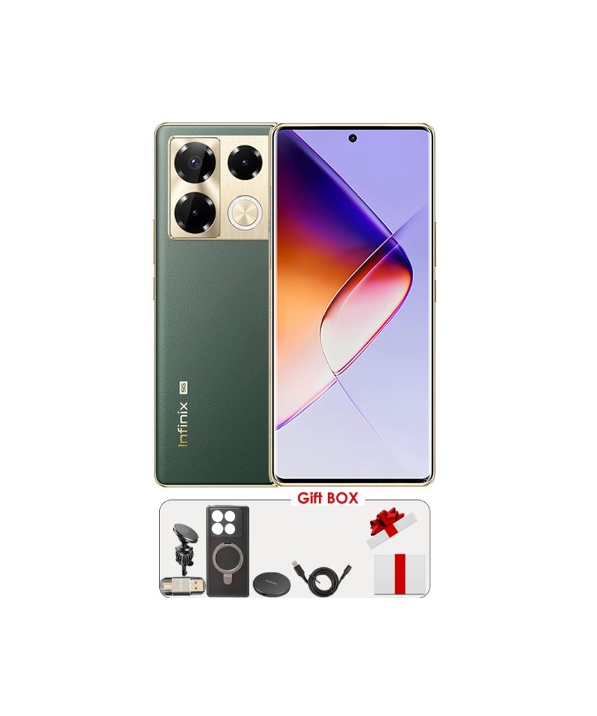 SMARTPHONE INFINIX NOTE 40 PRO+ 5G 12GO 256GO VERT VINTAGE + GIFT BOX